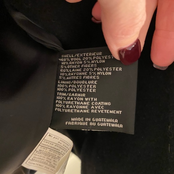 Via Spiga Leather Detail Coat Size 4 - Picture 3 of 3